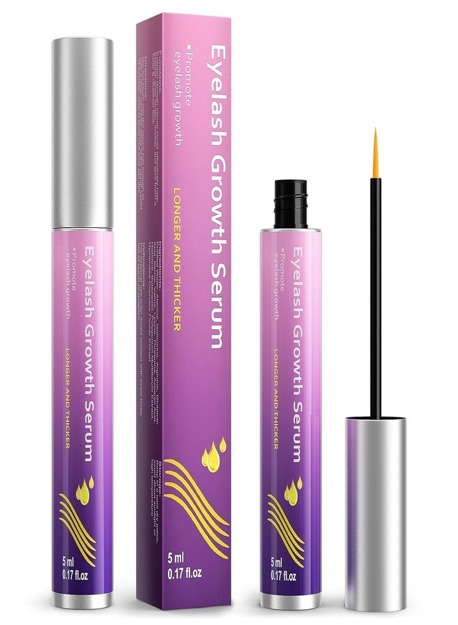 Vxzit Premium Eyelash Growth Serum, Thicker, and Fuller Lashes, Non-Irritating Formula- Purple - Image 1